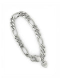 Figaro Chain Bracelet - sterling silver
