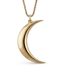 Perfect Crescent Moon Charm - 14k gold
