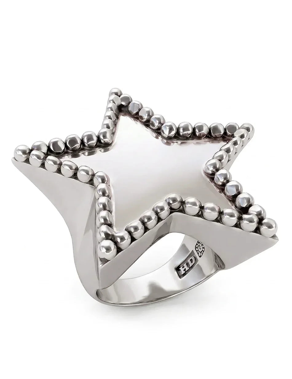 Star Studded Ring - sterling silver or 14k gold