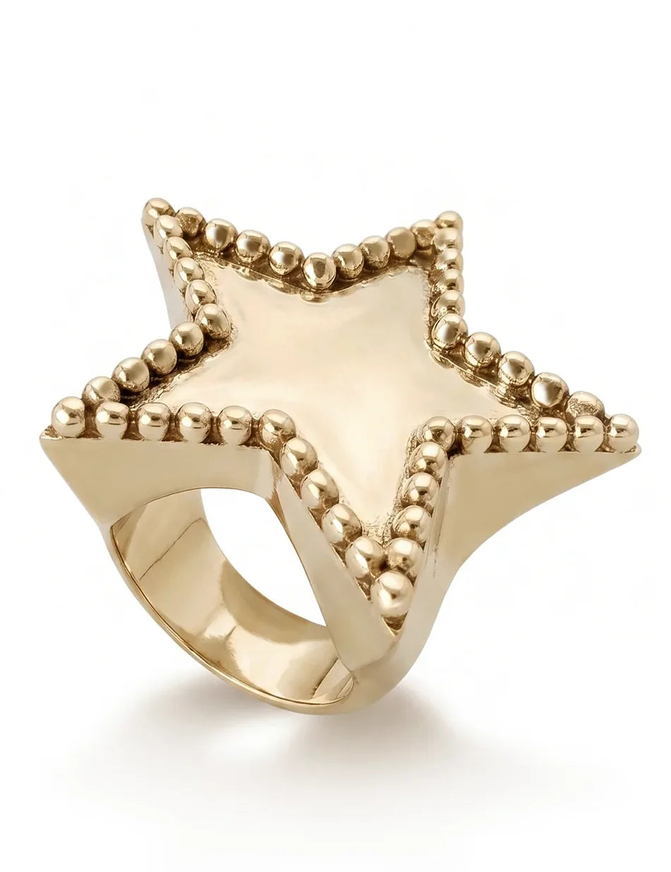 Star Studded Ring - sterling silver or 14k gold