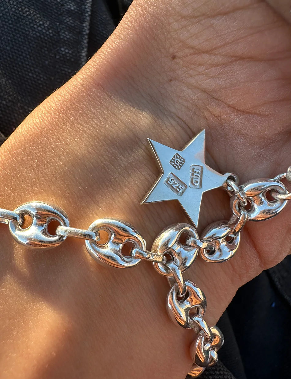 Mariner Chain Phone Wristlet - sterling silver