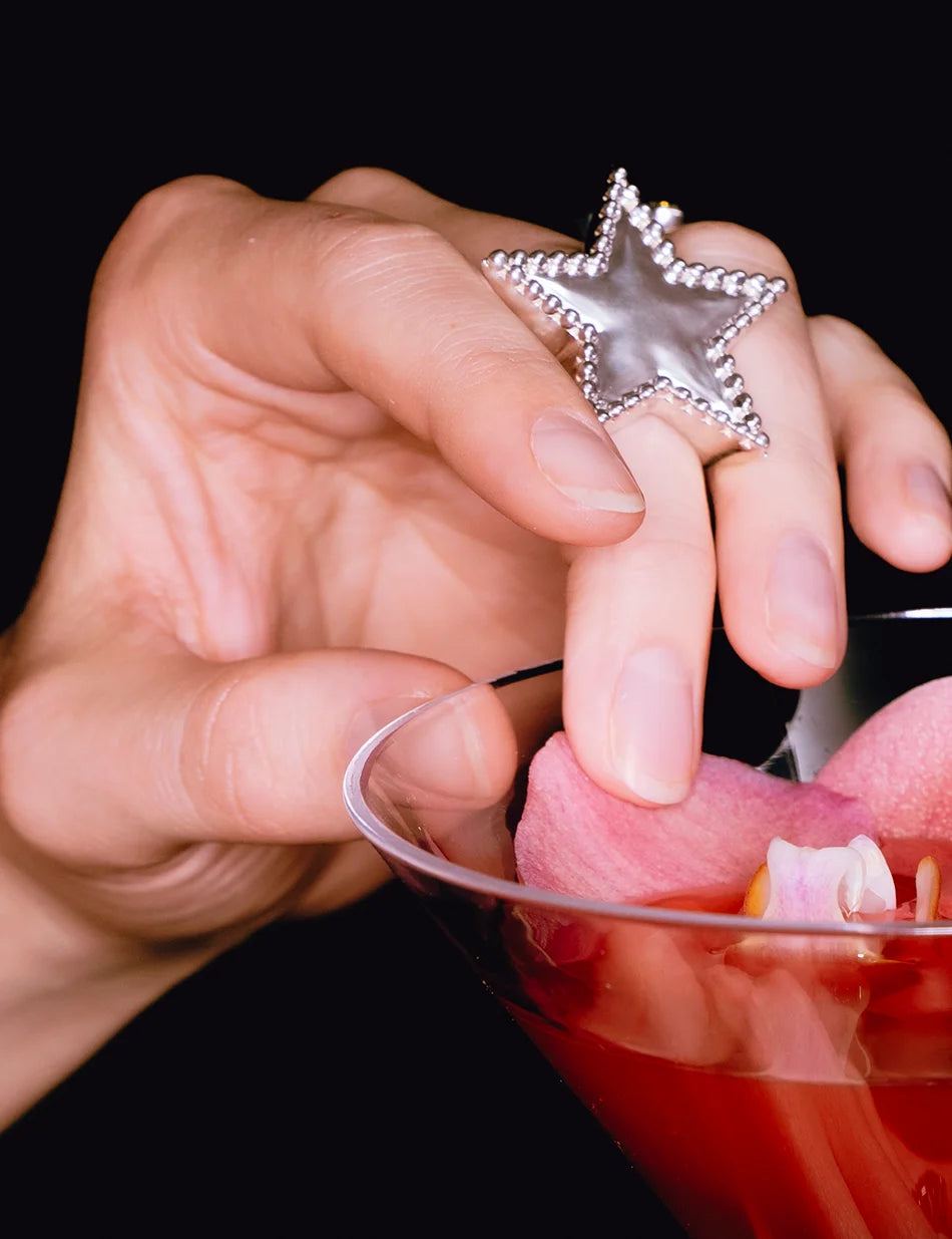 Star Studded Ring - sterling silver or 14k gold
