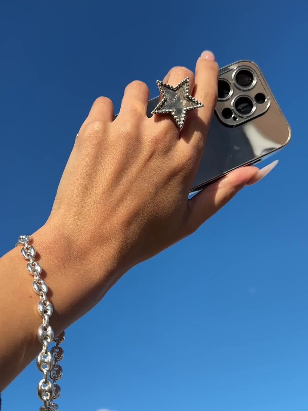 Star Studded Ring - sterling silver or 14k gold