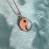 Yin Yang Pendant Necklace - 10k Rose Gold & Quartz