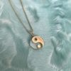 Yin Yang Pendant Necklace- 10k Yellow Gold & Quartz by HONEY DRIP JEWELRY NYC