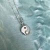 Yin Yang Pendant Necklace - Sterling Silver & Quartz by HONEY DRIP JEWELRY NYC