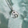 Yin Yang Pendant Necklace - Sterling Silver & Quartz by HONEY DRIP JEWELRY NYC