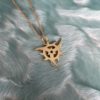 3 Prong Suriken Throwing Star Charm by Honey Drip NYC in 10k gold