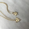 Ninja Star Shuriken charm pendants in 10k yellow gold by HONEY DRIP JEWELRY NYC