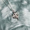 Shurken Ninja Star Charm Sterling Silver