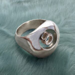 XL 8 Ball Billiards Ring in sterling silver by HONEY DRIP NYC